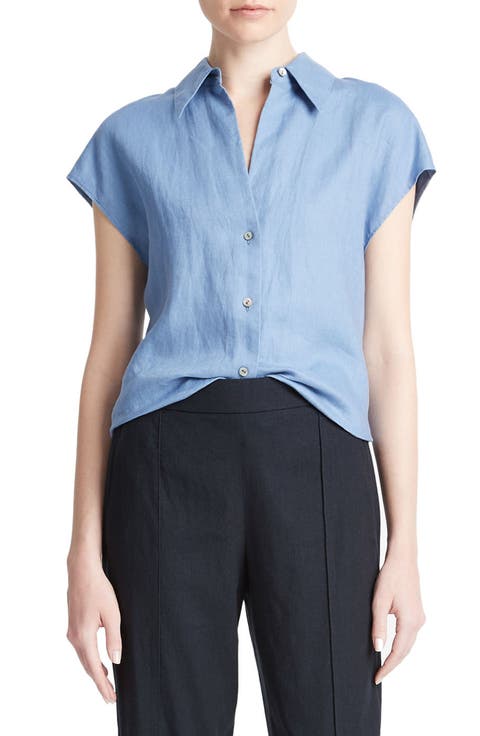 Dolman Sleeve Linen Shirt