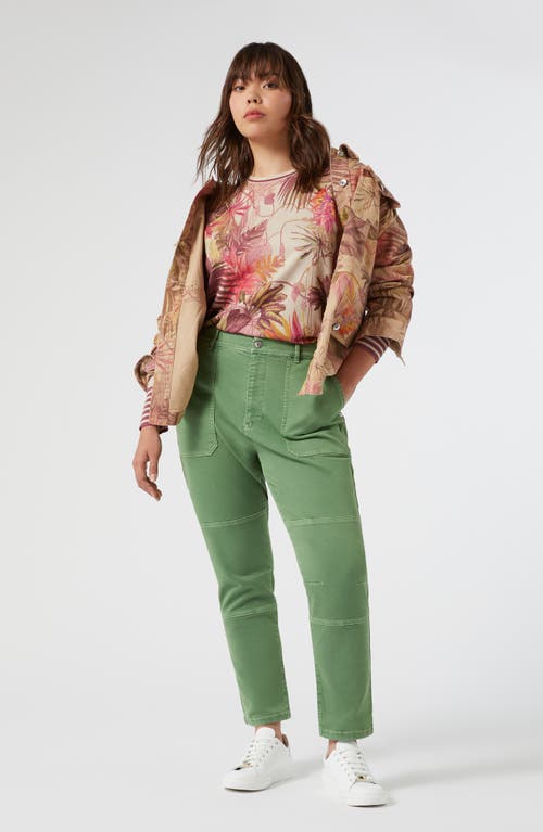 Marina Rinaldi Sport 1a Uscita Gattini Printed Jacket In Hazelnut Brown