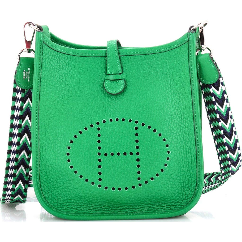 Pre-owned Hermes Hermes Evelyne Bag Gen Iii Clemence Tpm In Green
