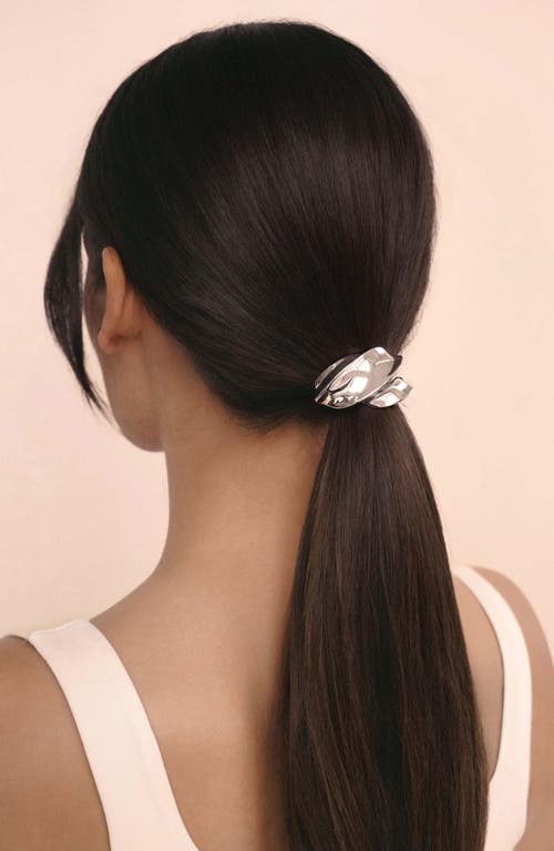 Ettika Sculptural Twist Hair Elastic In Metallic