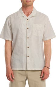 Quiksilver Lo-Biscus DNA Cotton & Linen Camp Shirt