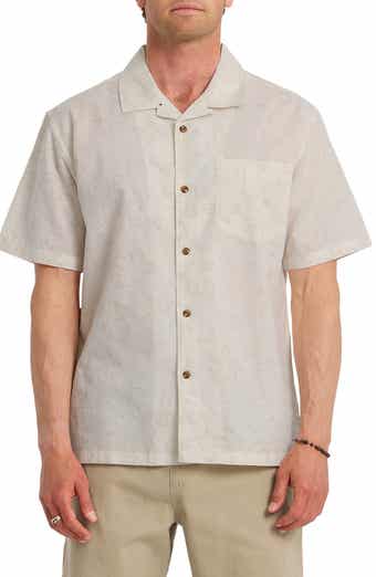 Quiksilver Lo-Biscus DNA Cotton & Linen Camp Shirt