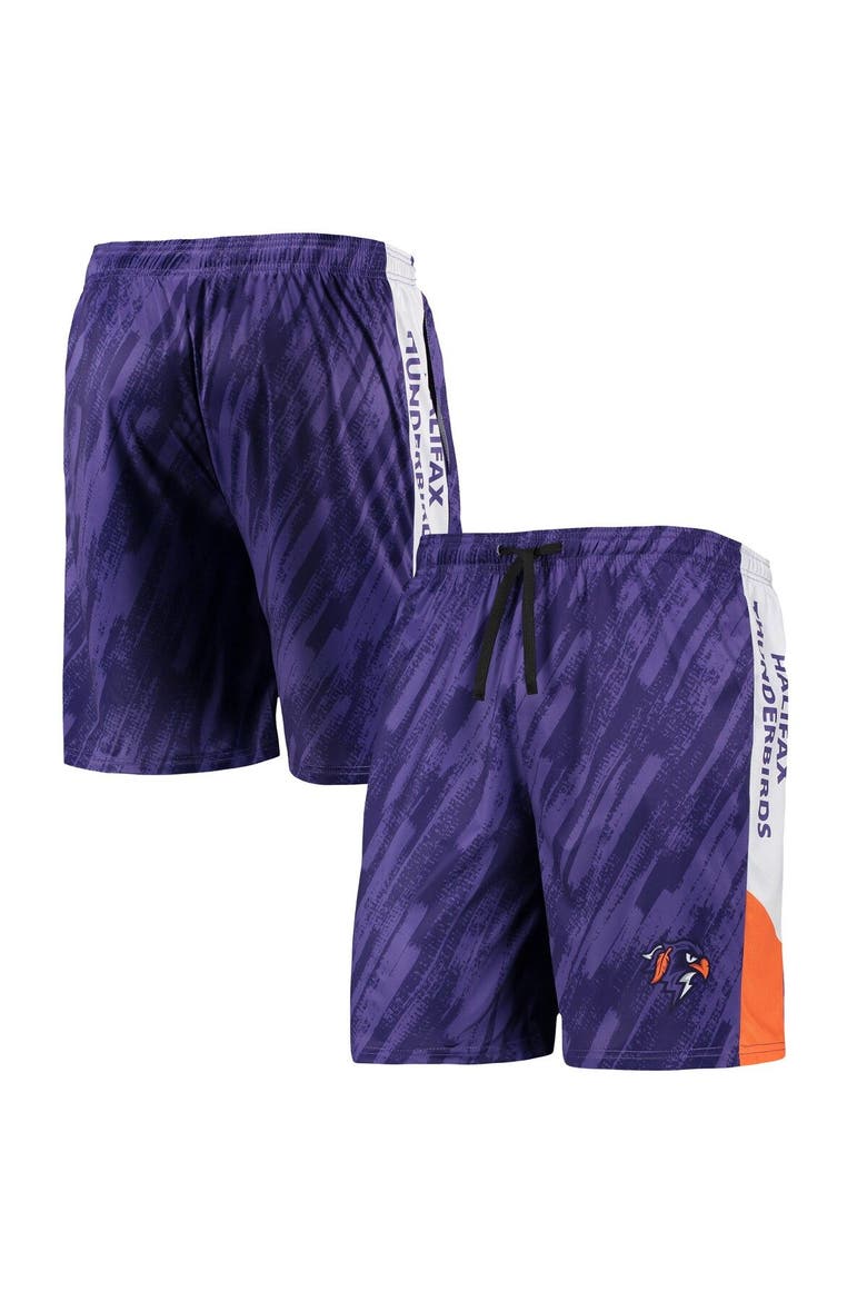 Men's FOCO Purple Halifax Thunderbirds Static Mesh Shorts, Main, color, Purple