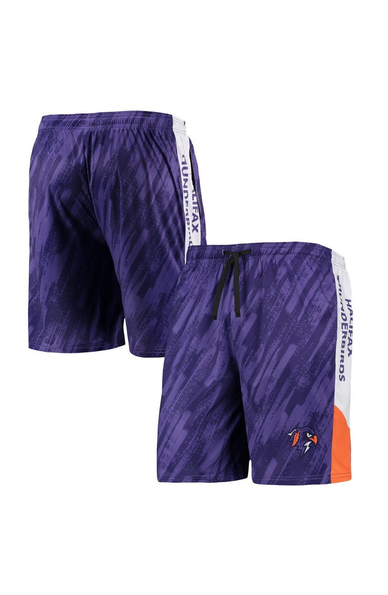 FOCO Men's FOCO Purple Halifax Thunderbirds Static Mesh Shorts, Main, color, Purple