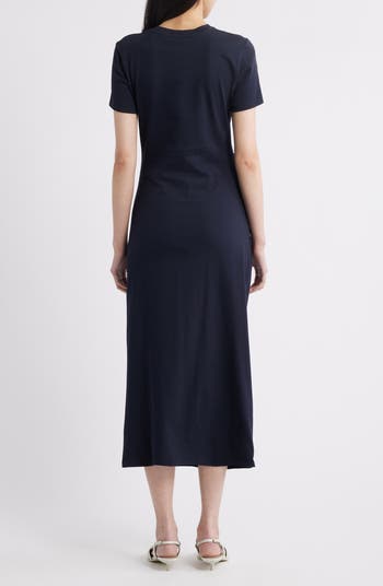 FRAME The Twist Organic Cotton Midi T-Shirt Dress | Nordstrom