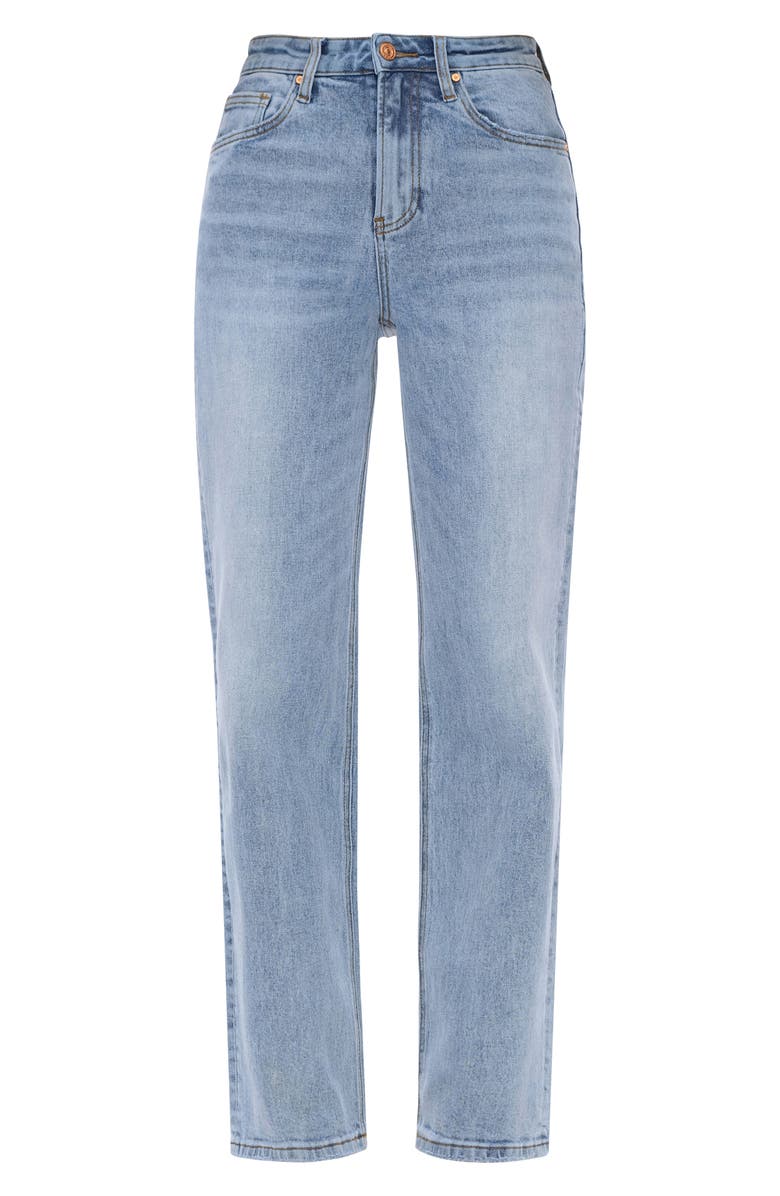 Bayeas Dalila Relaxed High Waist Straight Leg Jeans, Alternate, color, Ice Blue