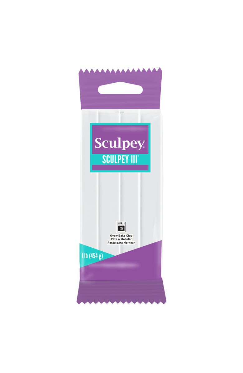 Sculpey Polymer Clay White 1 lb Pack, Main, color, Multicolored