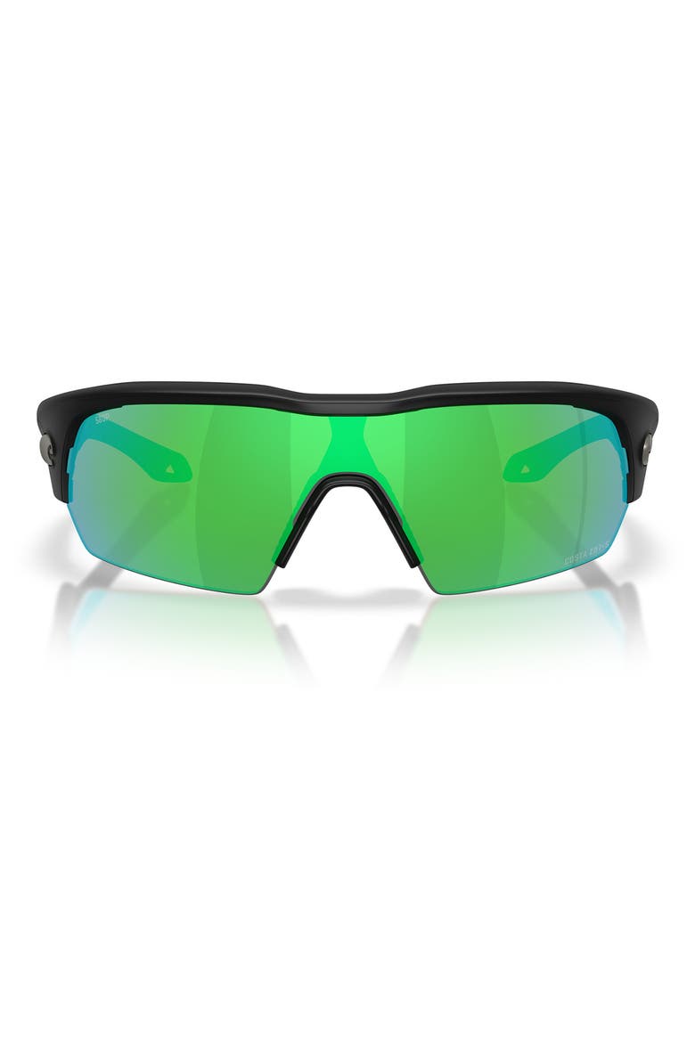 Pilothouse 35mm Sunglasses, Main, color, MATTE BLACK / GREEN 580P