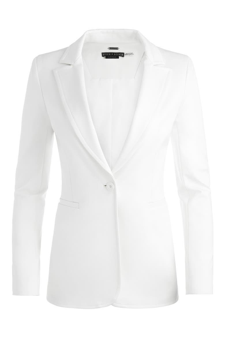Breann Fitted Blazer, Alternate, color, OFF WHITE