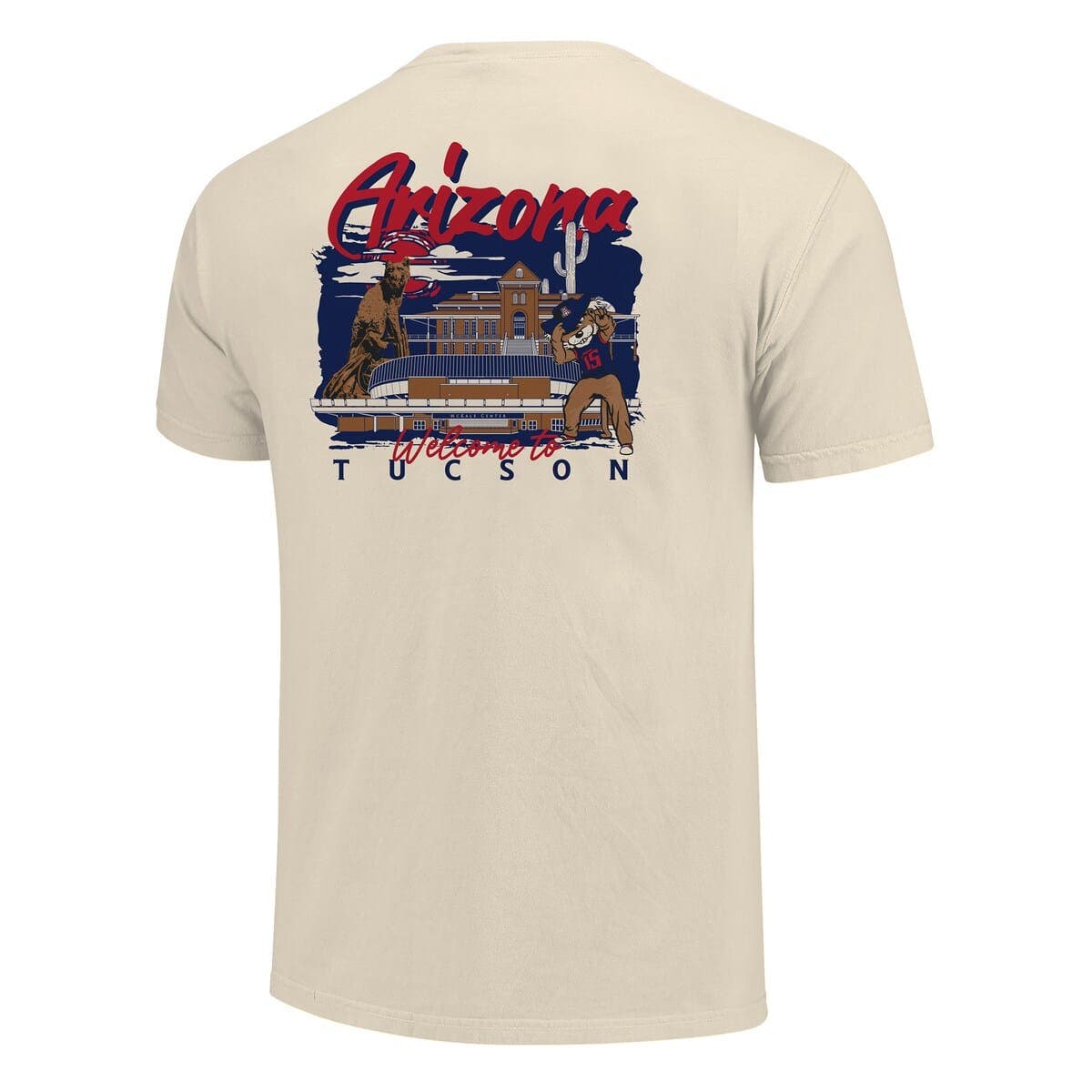 IMAGE ONE Men's Image One Natural Arizona Wildcats Comfort Colors Hand ...