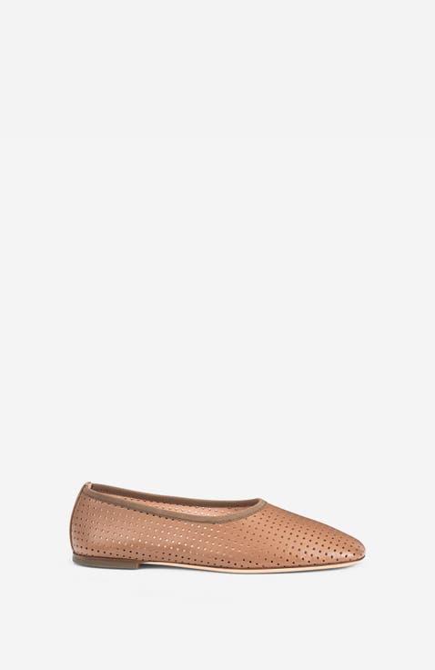 Lucy Perforated Ballet Flat
