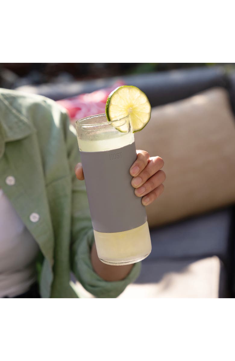 HOST Glass FREEZE Highball Cooling Cups Set of 2, Alternate, color, Gray
