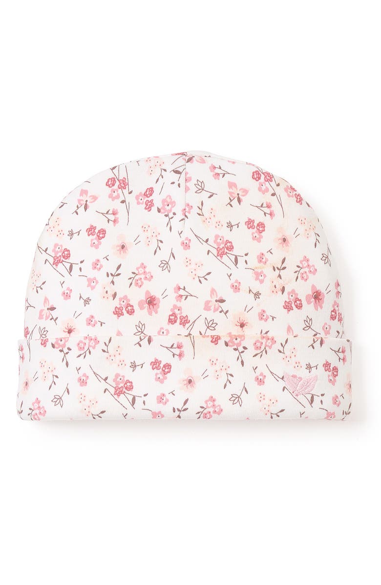 Petite Plume Pima Cotton Hat, Main, color, Dorset Floral