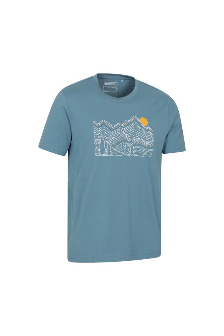 Linear Natural T-Shirt, Alternate, color, Blue