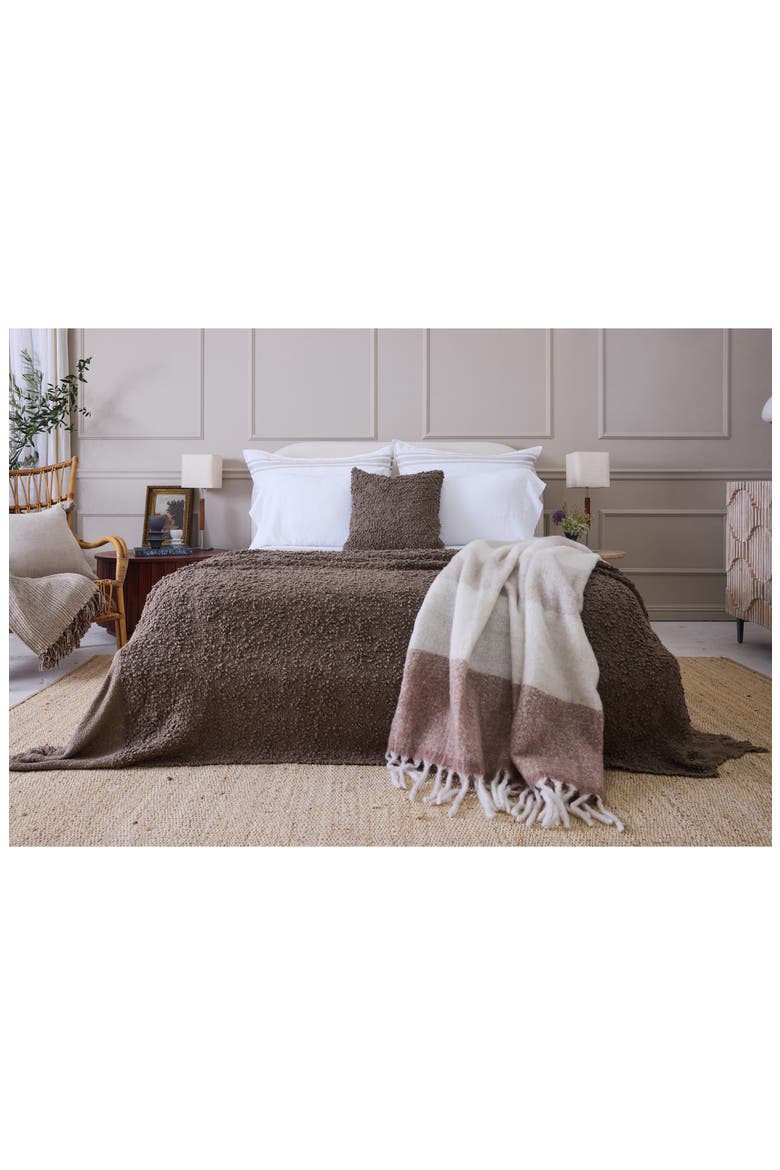Murphy Bouclé Big Accent Pillow, Alternate, color, WALNUT