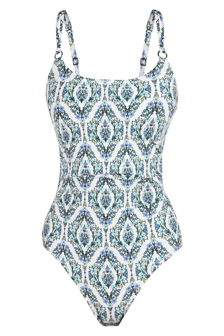 Deja Blue One-Piece Swimsuit, Alternate, color, BLUE