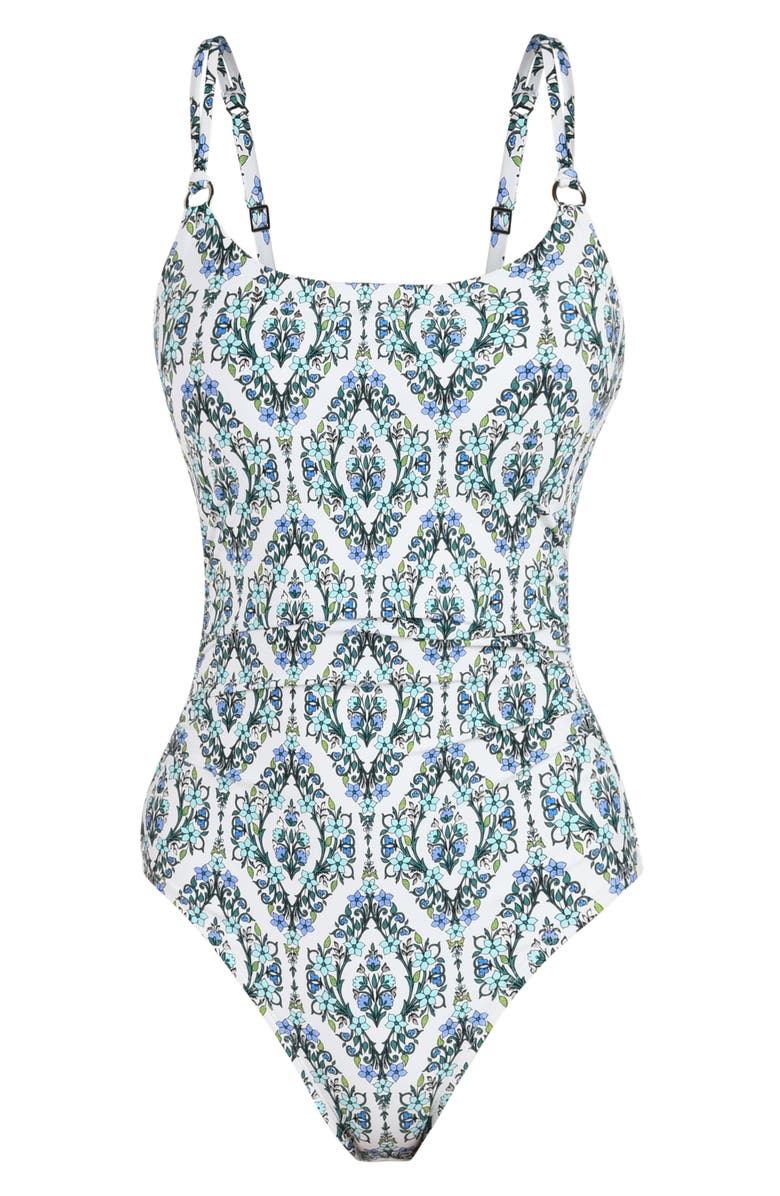 La Blanca Deja Blue One-Piece Swimsuit, Alternate, color, Blue