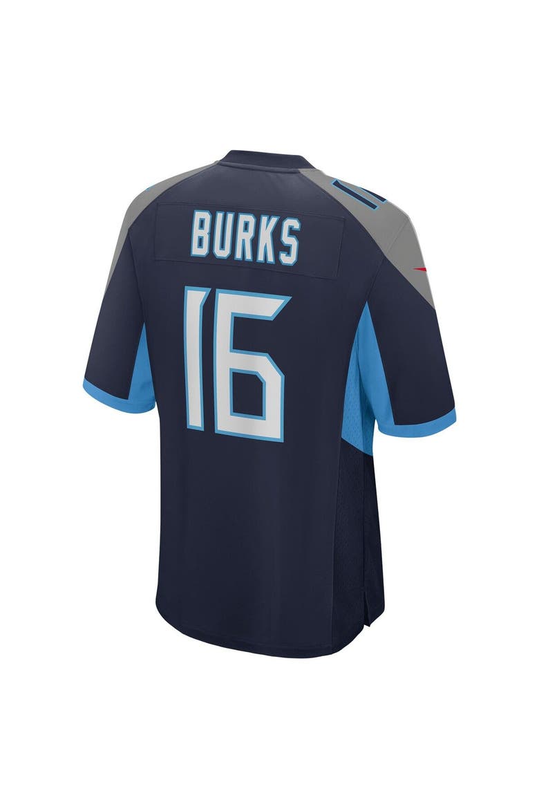 Men's Nike Treylon Burks Navy Tennessee Titans Player Game Jersey, Alternate, color, Navy