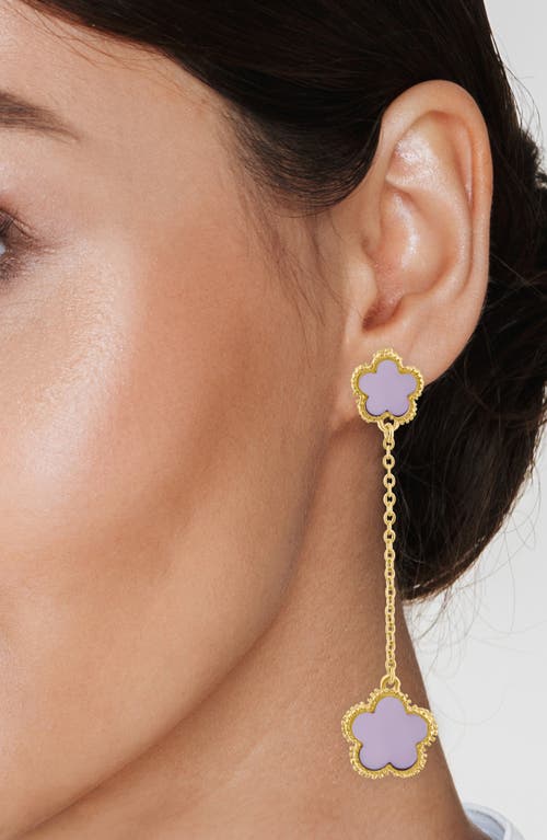 Jardin Clover Station Chain Drop Earrings