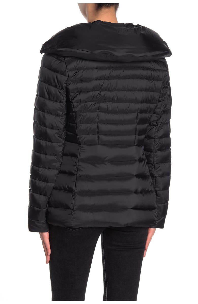 Laundry by Shelli Segal Quilt Flared Puffer Jacket, Alternate, color,