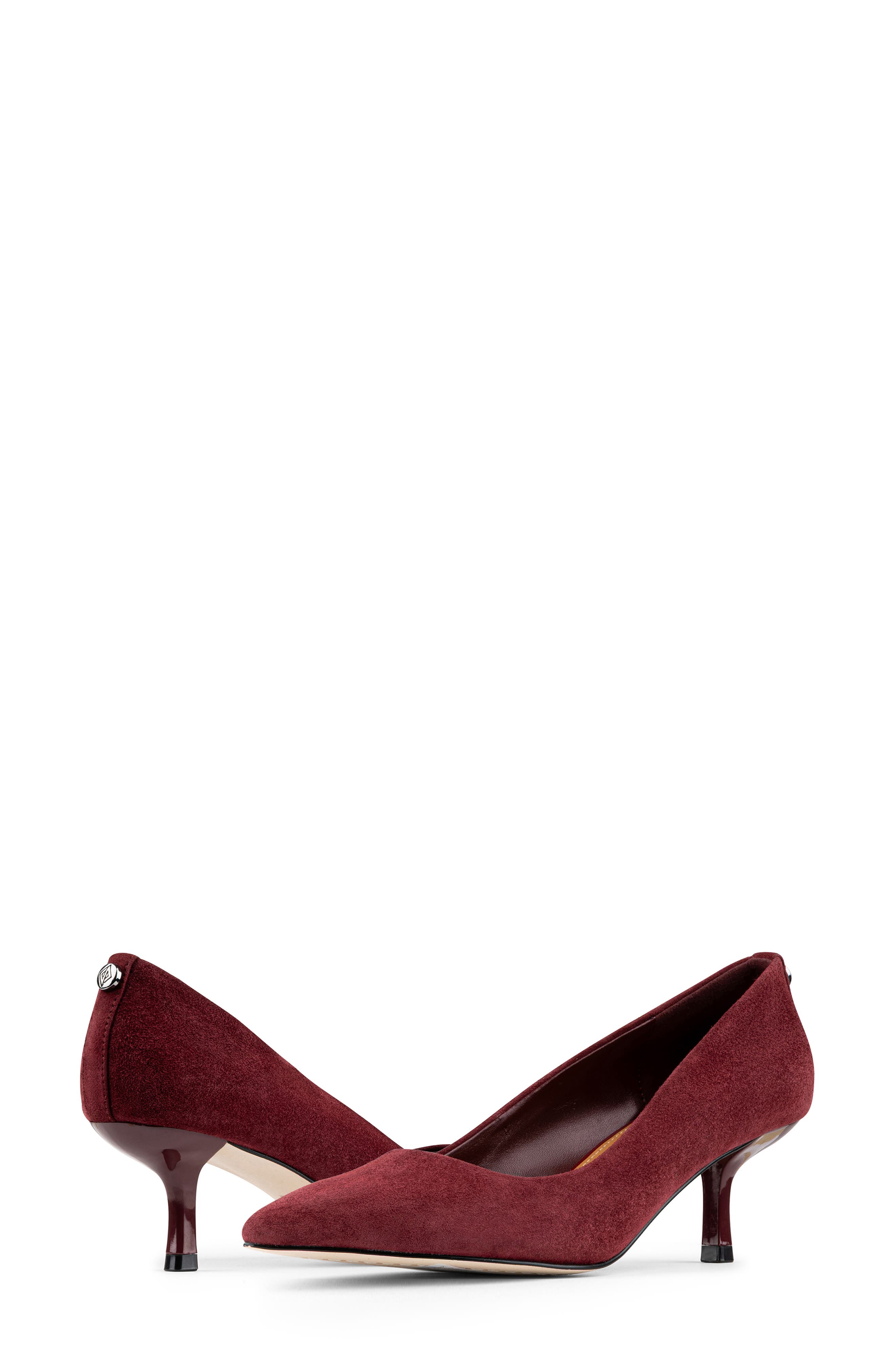 Calibra Kitten Heel Pump, Alternate, color, BORDEAUX