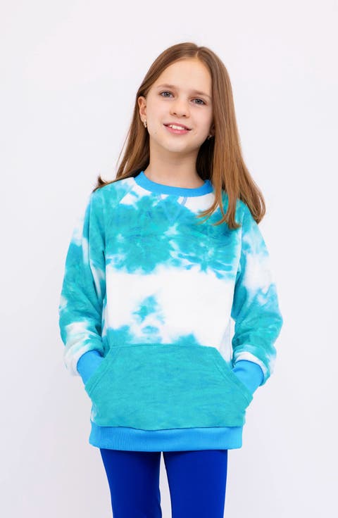 Minky Crewneck Sweatshirt - Tie Dye (Big Kid)