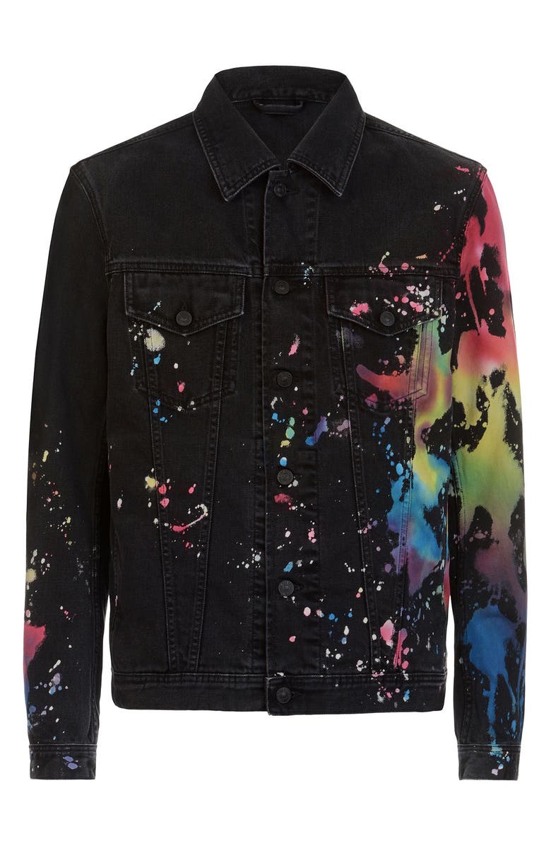 DIESEL<sup>®</sup> NHILL-C-SP Denim Splatter Jacket, Alternate, color,