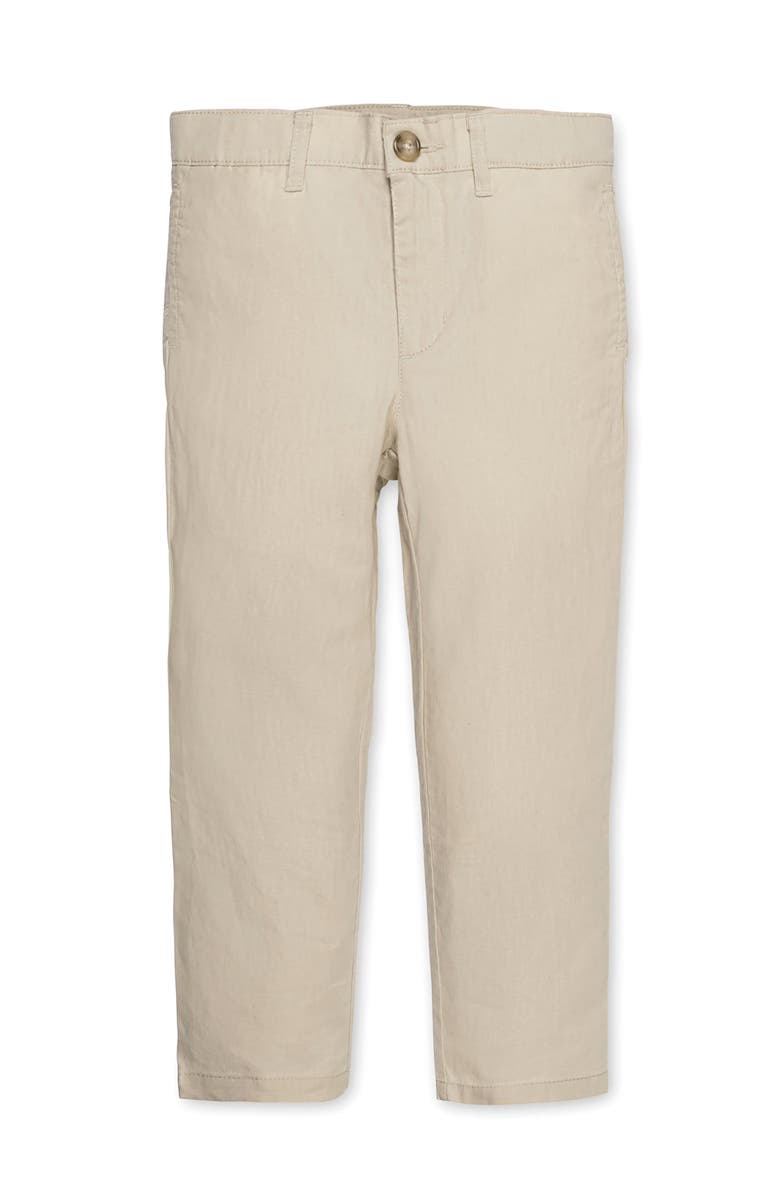 Hope & Henry Kids' Linen Suit Pant, Main, color, Sand Linen