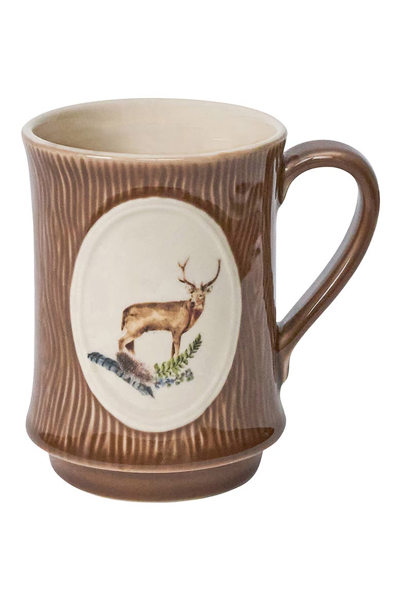 Forest Walk Stag Mug, Main, color, CAFE AU LAIT
