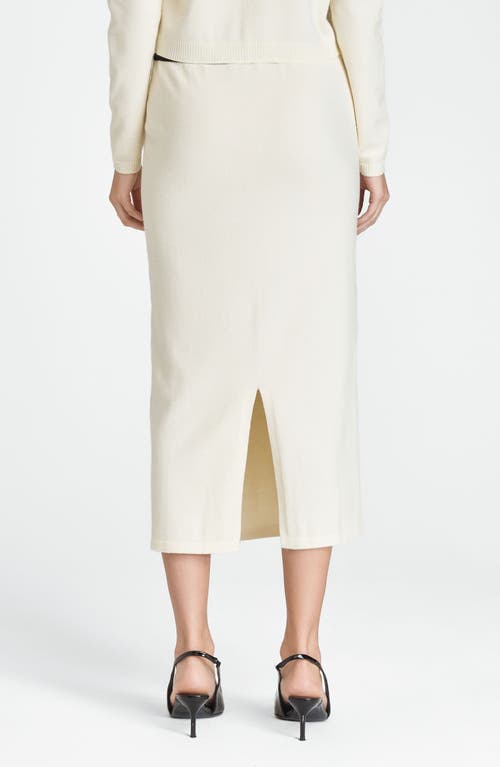 Wayf Catherine Contrast Trim Sweater Midi Skirt