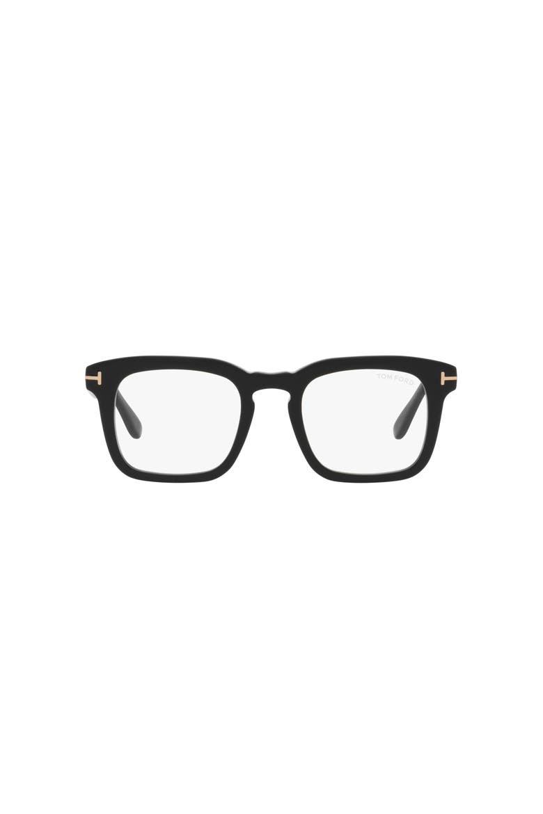 50mm Square optical glasses, Alternate, color, Black