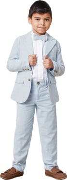 Hope & Henry Boys' Organic Cotton Seersucker Suit Pant, Kids