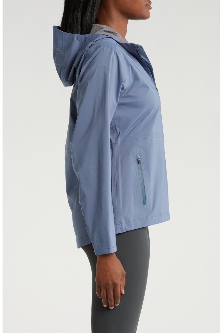 Cloudshield Waterproof Hooded Rain Jacket, Alternate, color, HERON BLUE
