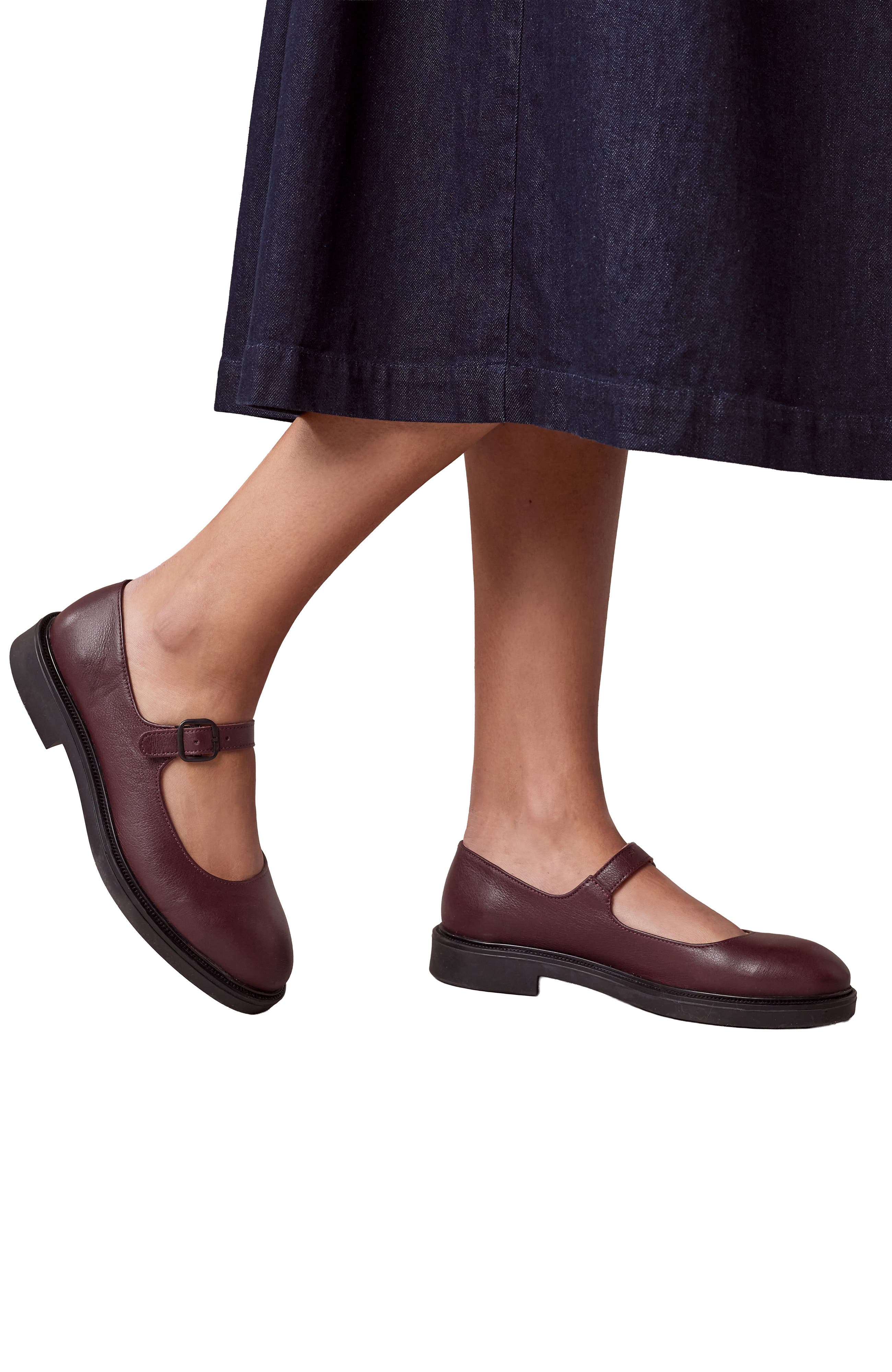 Chunky Mary Jane Platform Shoes, Alternate, color, Burgandy