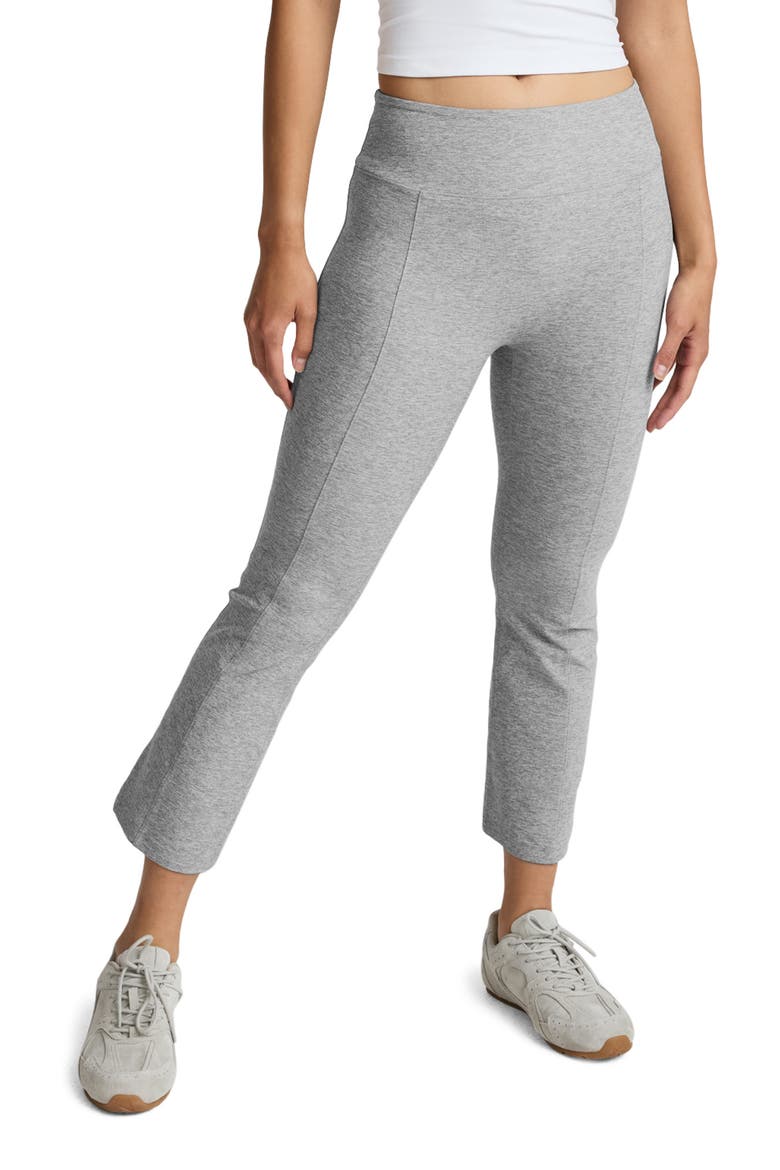 Spacedye Pintuck Kick Flare Pants, Main, color, SILVER MIST