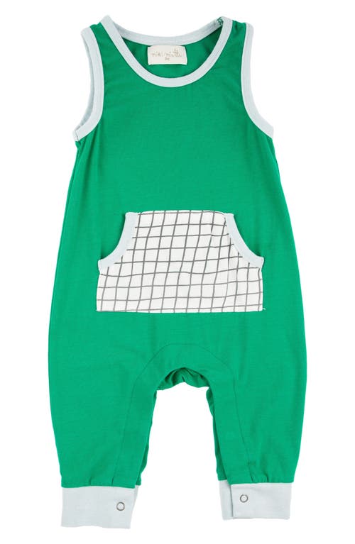 Shop Miki Miette Drew Mixed Print Tank Romper In Badminton