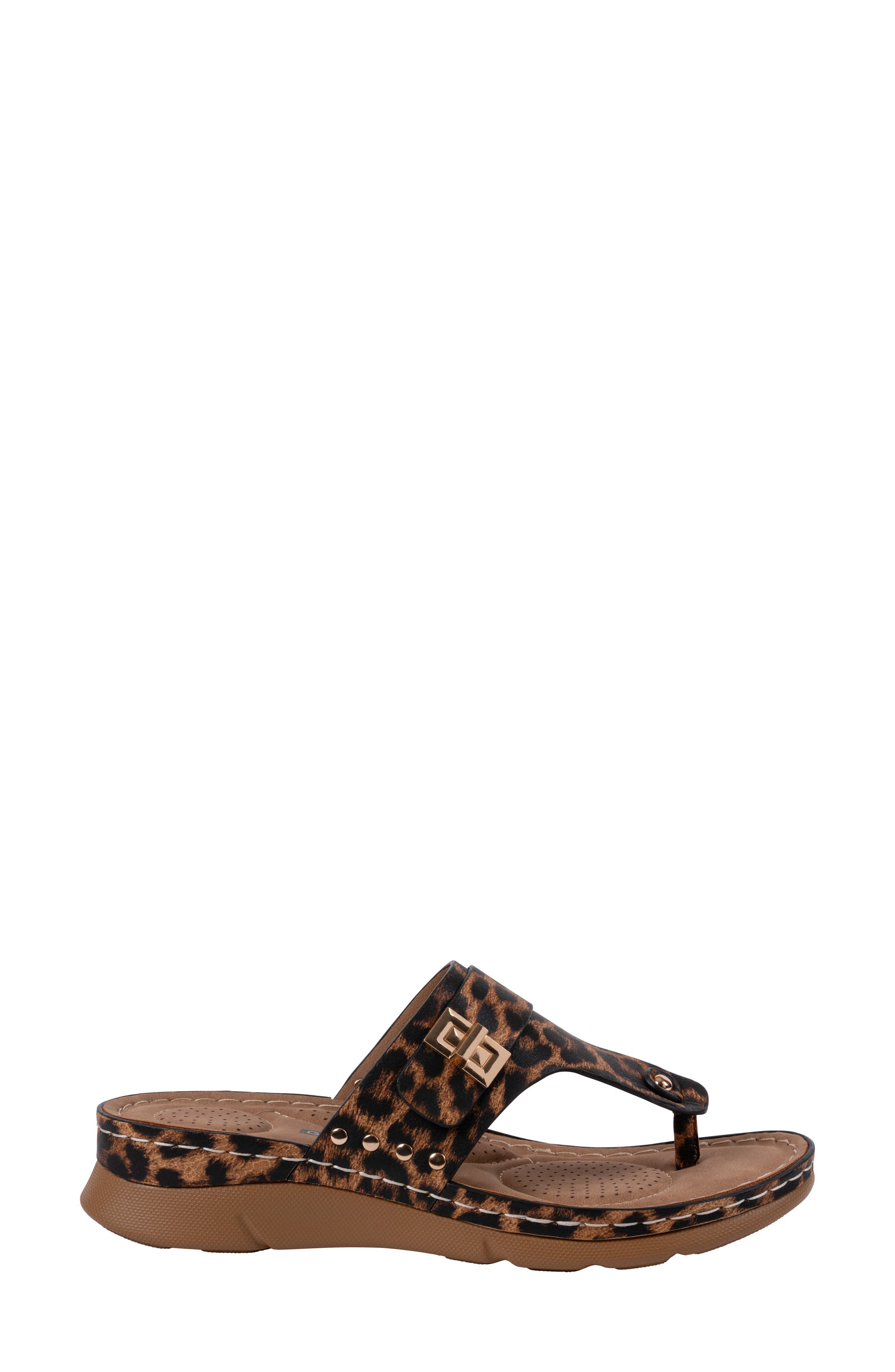 GOOD CHOICE NEW YORK Arla Flip Flop, Alternate, color, Leopard