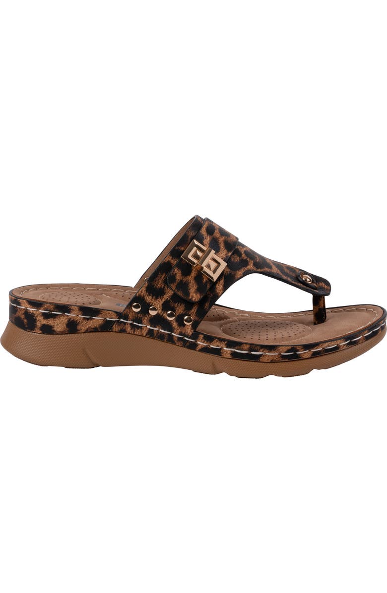 GOOD CHOICE NEW YORK Arla Flip Flop, Alternate, color, Leopard