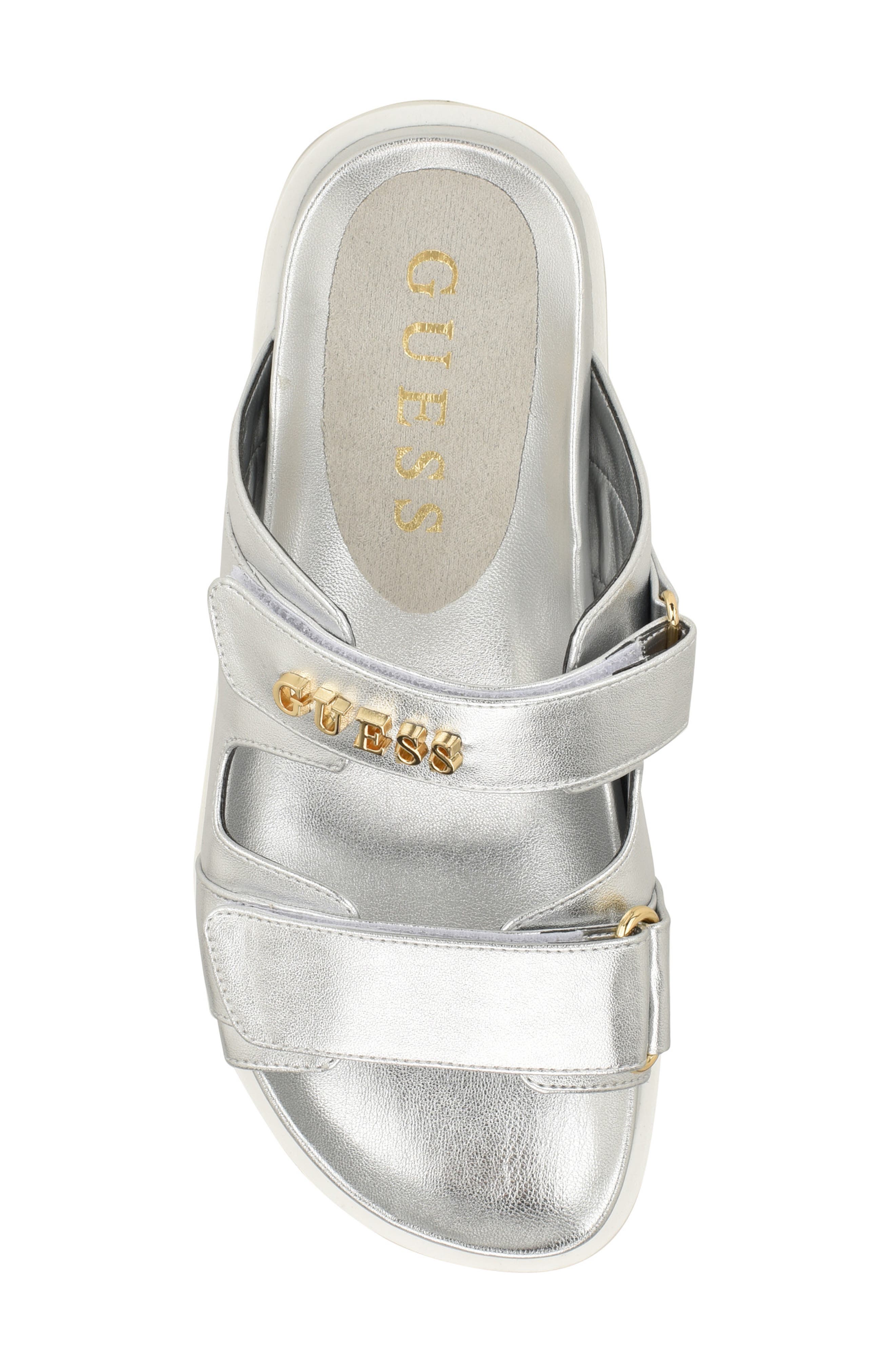 GUESS Fabulon Sandal, Alternate, color, Silver 040