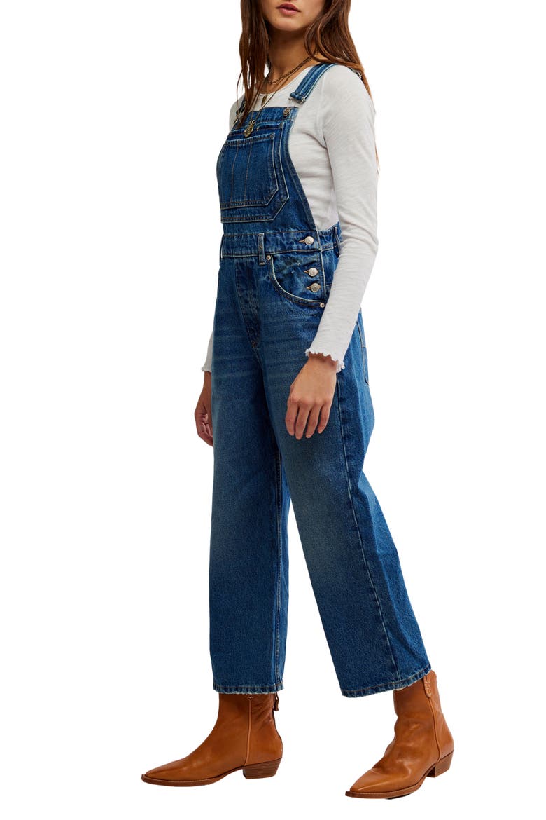 Deep Trance Denim Overalls, Alternate, color, REVERIE