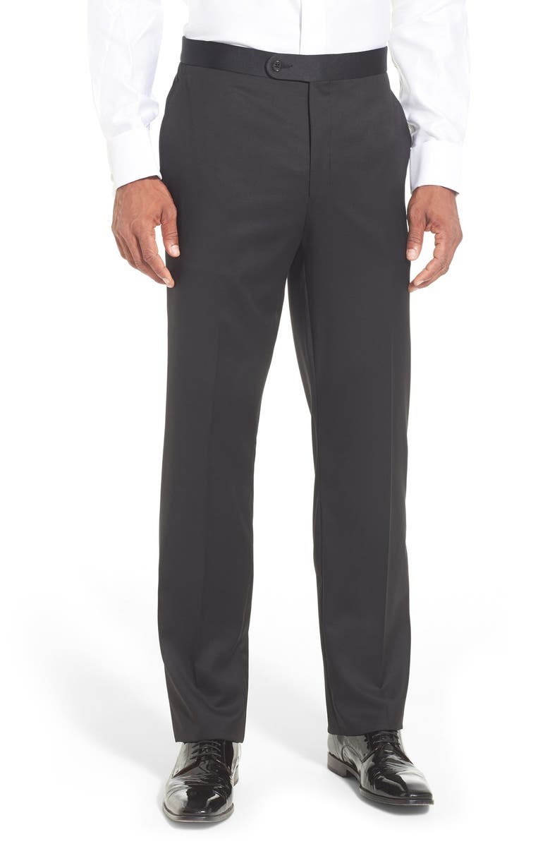 David Donahue Classic Fit Loro Piana Wool Notch Lapel Tuxedo, Alternate, color,