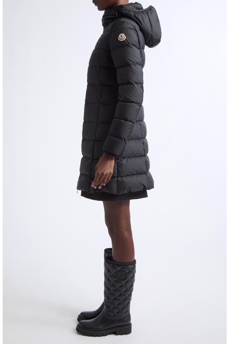 Gie Long Down Coat, Alternate, color, BLACK