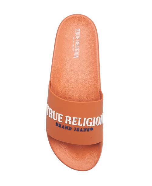 True Religion Weezy Logo Slide In Orange