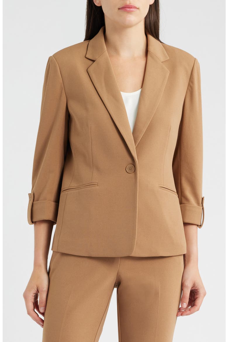 Roll-Tab Sleeve Jacket, Alternate, color, VICUNA