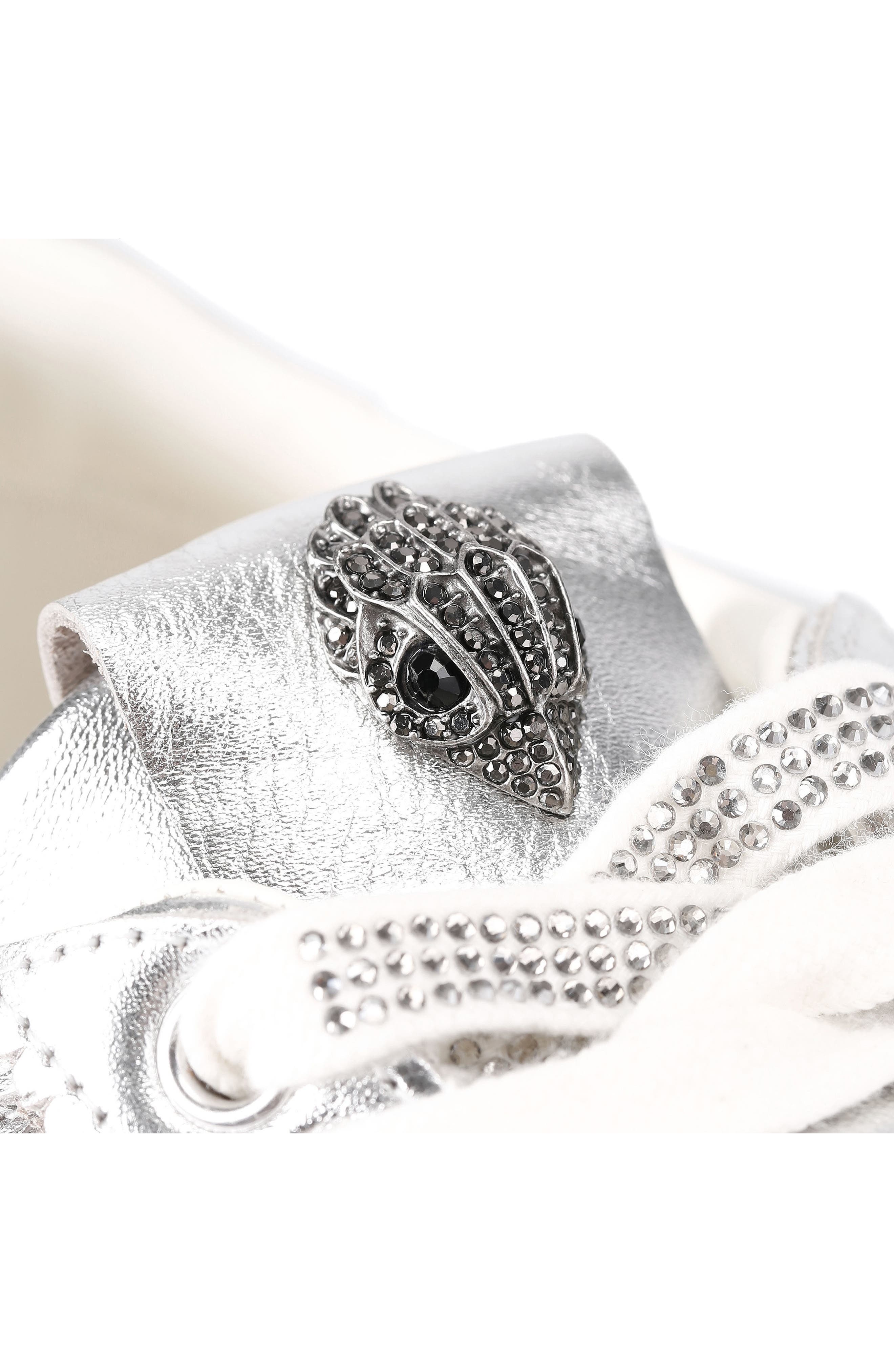 Kurt Geiger London Islington Fringe Sneaker, Alternate, color, Silver