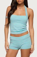 EDIKTED Delyla Stripe Halter Top
