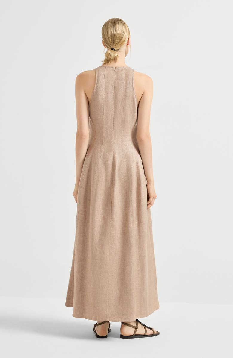 Brunello Cucinelli Sparkling twill dress, Alternate, color, Antique Pink