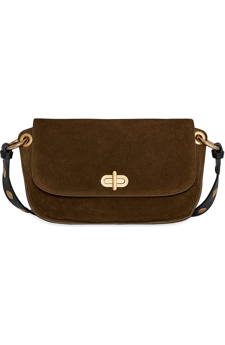 Rebecca Minkoff Bryce Suede Crossbody Bag, Main, color,