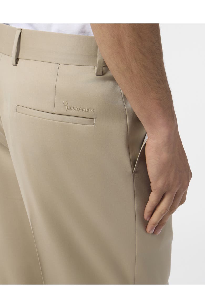 Wool Loose Fit Trousers Men, Alternate, color, beige