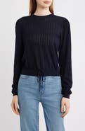 FRAME Cotton & Modal Pointelle Sweater